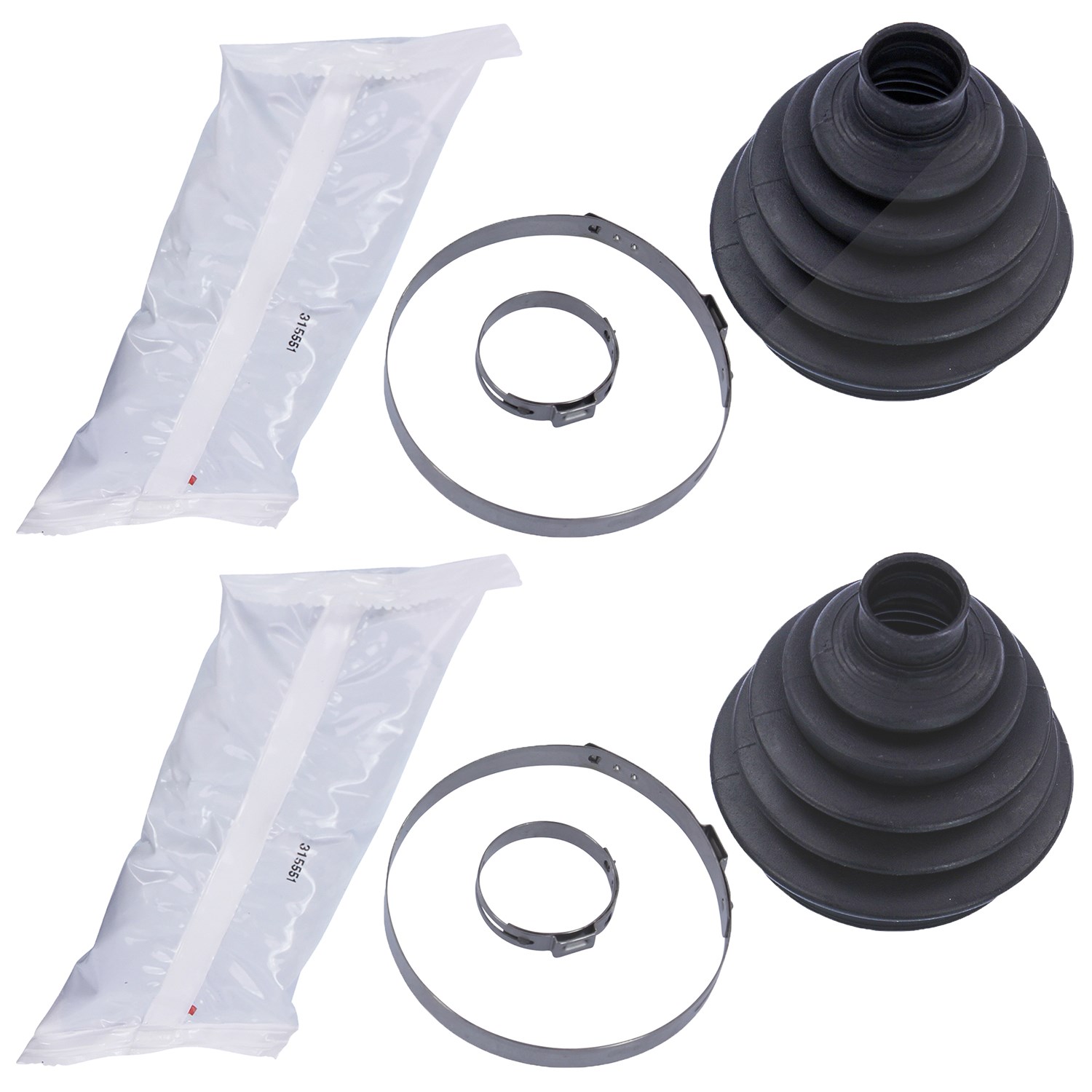 Bestprice 2x Faltenbalgsatz, Antriebswelle [Hersteller-Nr. 10701739] für Lancia, Fiat