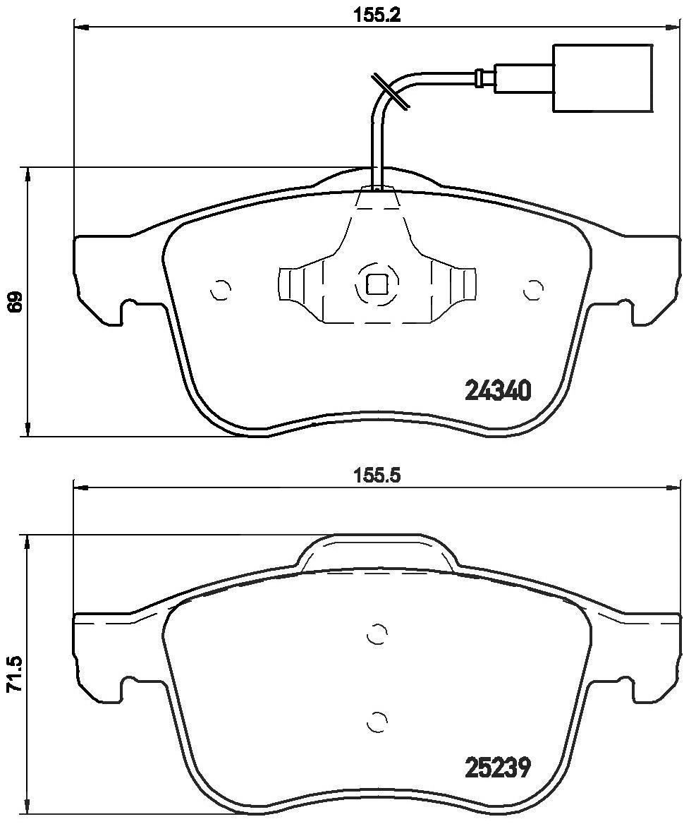Brembo Bremsbelagsatz P 132, Vorne Größe 23 P 23 132 - Bild 9