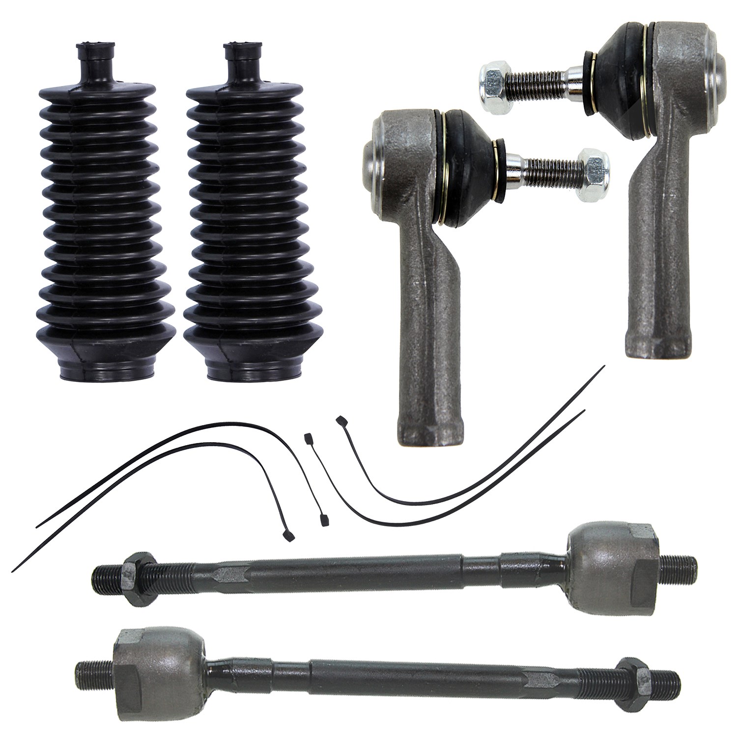 Bestprice 2x Spurstange + Lenkmanschetten [Hersteller-Nr. 10701813] für Renault