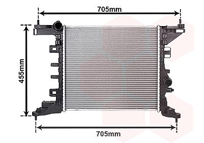 VAN WEZEL 37002568 Kühler für Motorkühlung Motorkühler Autokühler für Opel - Bild 3