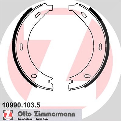 Zimmermann Bremsbackensatz, Feststellbremse [Hersteller-Nr. 10990.103.5] für Mercedes-Benz
