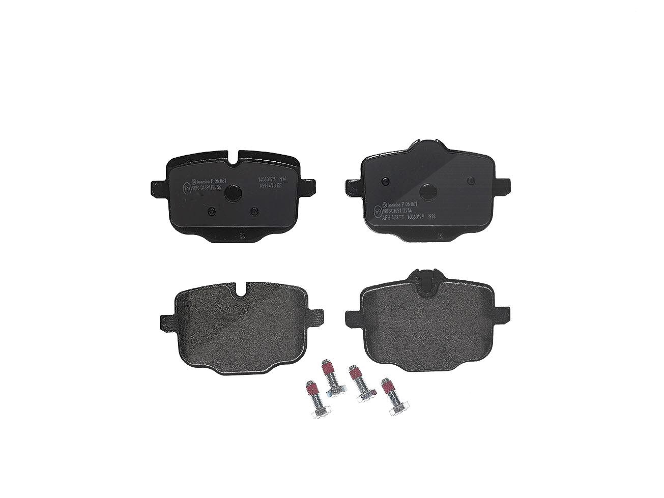 Für BREMBO P 06 061 Brake Pad Set, disc brake P 06 061 Brake pads set rear (wit - Bild 7