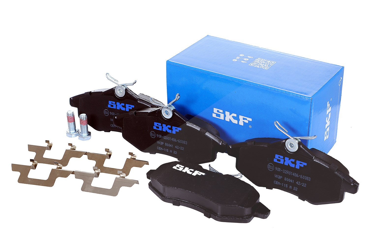 SKF Scheibenbremse Bremsbelag mit Zubehör VKBP 80041-4er Set - Position Vorderachse Höhe 77 mm Länge 154 mm Breite 83 mm Dicke 18,5 mm - OE Qualität - Bild 8