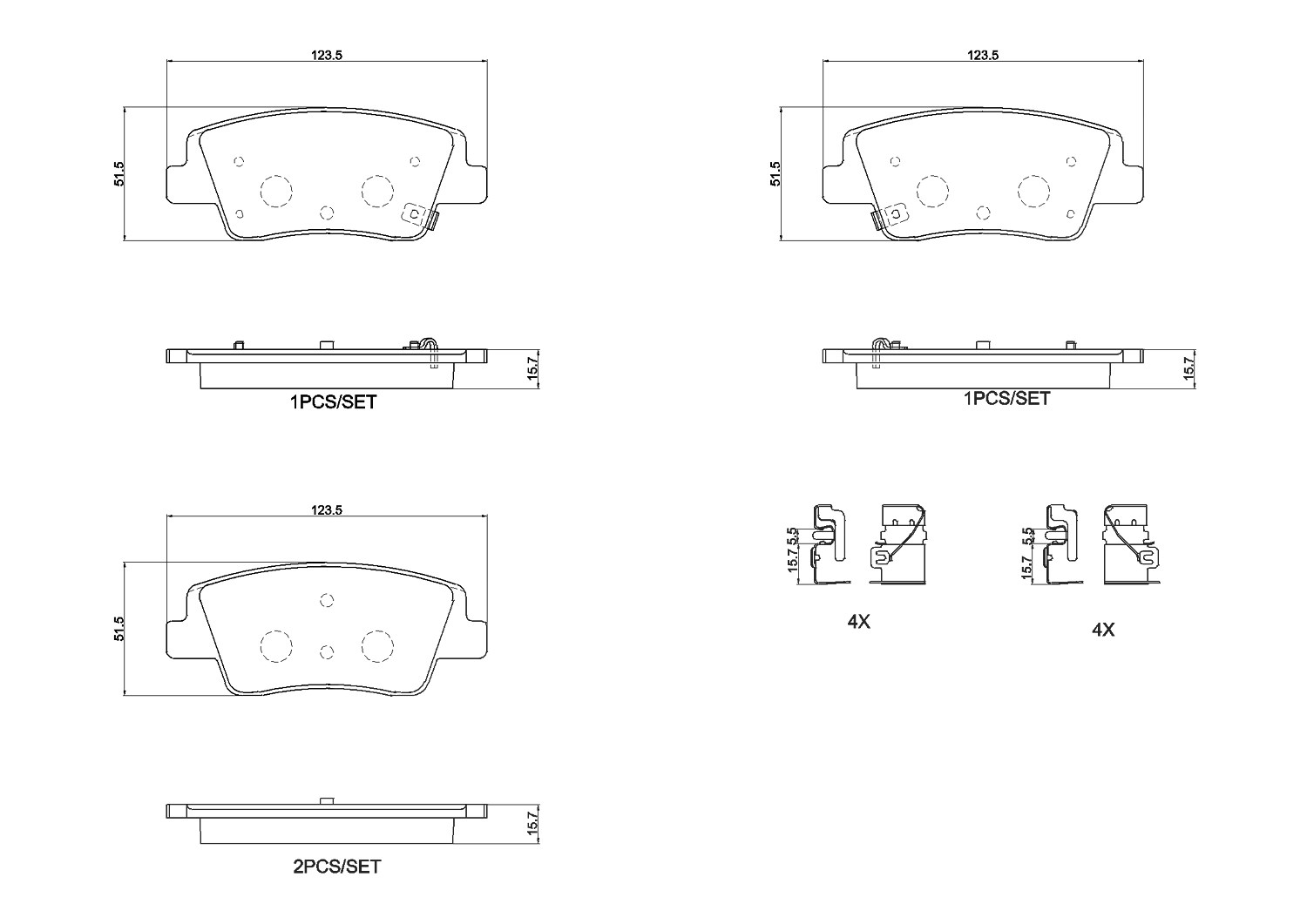 Brembo Bremsbelagsatz P 152 Größe 30 P 30 152 - Bild 9