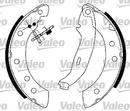 Valeo Bremsbackensatz [Hersteller-Nr. 554725] für Renault, Dacia