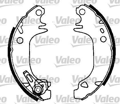 Valeo Bremsbackensatz [Hersteller-Nr. 562453] für Peugeot, Citroën