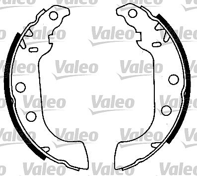 Valeo Bremsbackensatz [Hersteller-Nr. 562059] für Peugeot