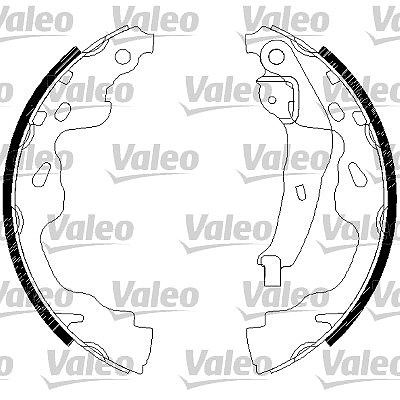 Valeo Bremsbackensatz [Hersteller-Nr. 554848] für Toyota, Peugeot, Citroën