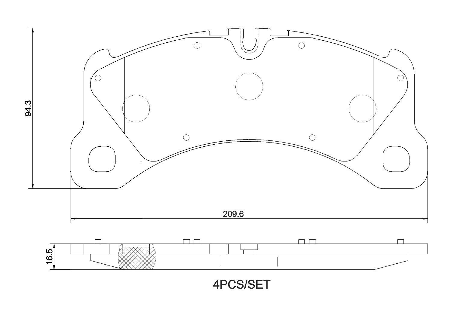 Für BREMBO P 65 047 Ham pads. MACAN (95B) 02/14-> /PANAMERA (971) 05/16-12/23 / - Bild 11