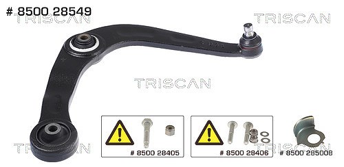 Triscan Querlenker Vorne Rechts Peugeot 206 206+ - Bild 3