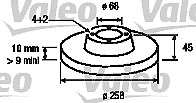 Valeo Bremsscheibe [Hersteller-Nr. 186487] für Nissan