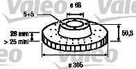 Valeo Bremsscheibe [Hersteller-Nr. 186741] für Volvo
