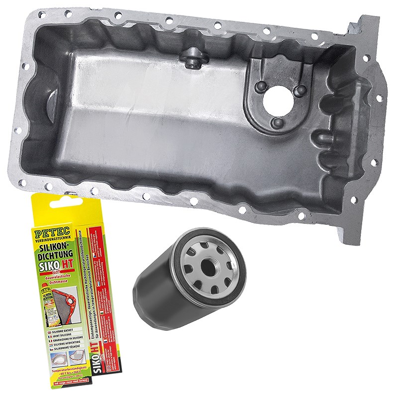 Bestprice Ölwanne + Filter + Dichtung [Hersteller-Nr. 10710929] für Skoda, Audi, VW, Seat