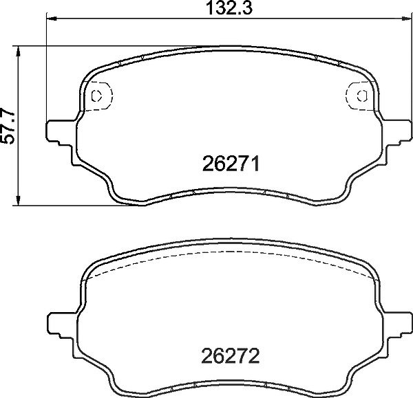 Für BREMBO P 24 236 Brake Pad Set, disc brake P 24 236 Brake pads set front (wi - Bild 7