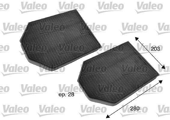 Valeo Filter, Innenraumluft [Hersteller-Nr. 698791] für Audi