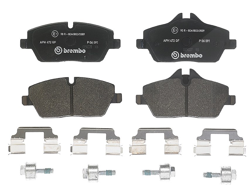 BREMBO Bremsbelagsatz, Scheibenbremse P06091 | Kompatibel mit: BMW i3 - Bild 8