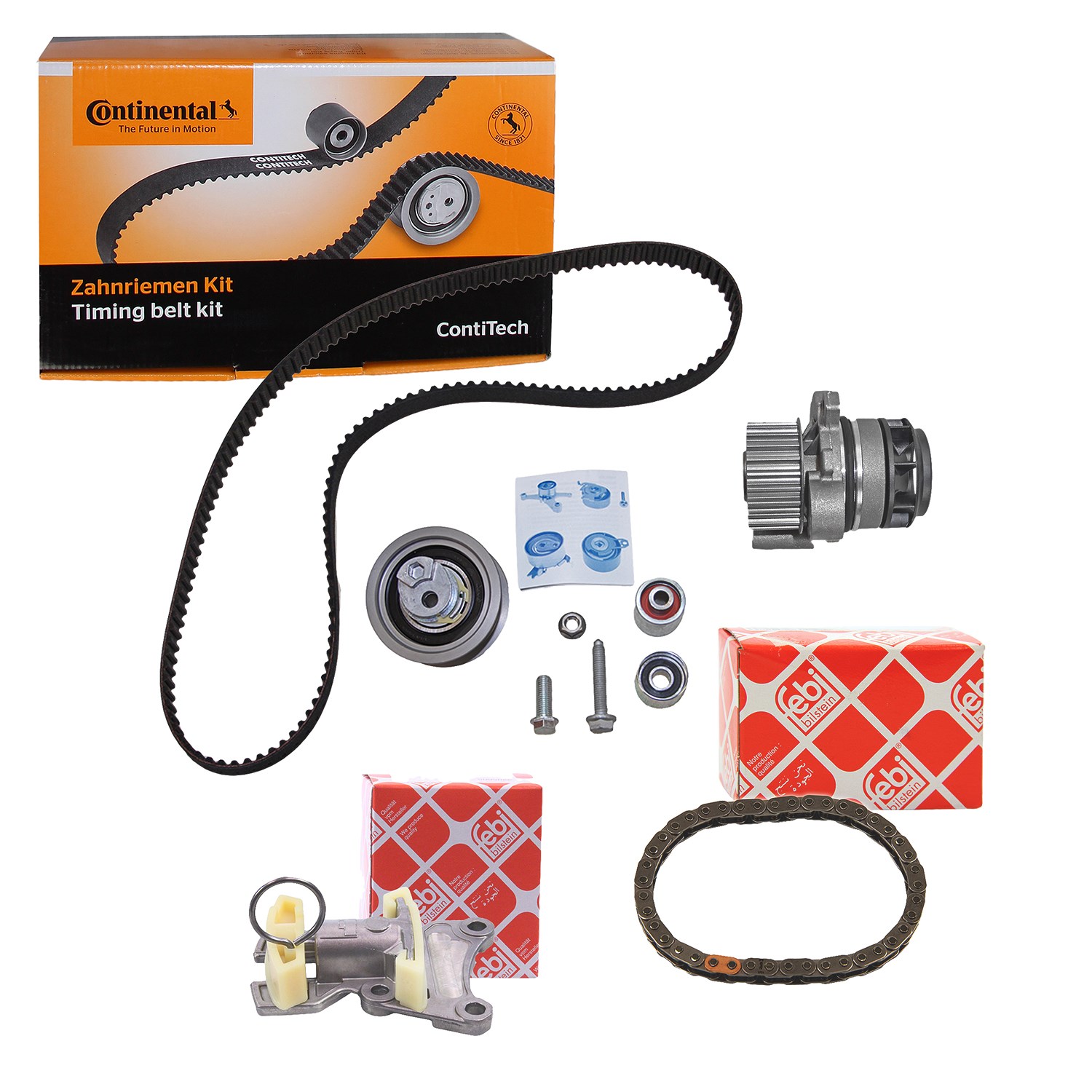 Febi Bilstein Komplettsatz Motorsteuerung [Hersteller-Nr. 10790083] für VW, Seat, Skoda, Audi