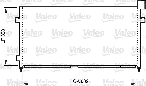 Valeo Kondensator, Klimaanlage [Hersteller-Nr. 818984] für Volvo