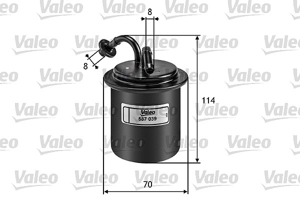 Valeo Kraftstofffilter [Hersteller-Nr. 587039] für Subaru