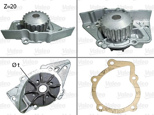 Valeo Wasserpumpe [Hersteller-Nr. 506117] für Suzuki, Peugeot, Lancia, Lada, Hyundai, Fiat, Citroën