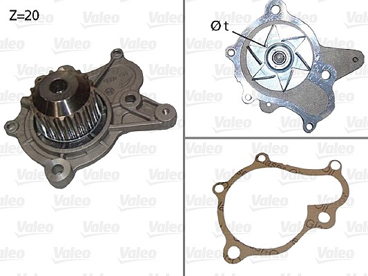 Valeo Wasserpumpe [Hersteller-Nr. 506922] für Hyundai, Kia