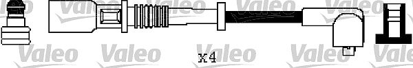 Valeo Zündleitungssatz [Hersteller-Nr. 346555] für Lancia, Fiat