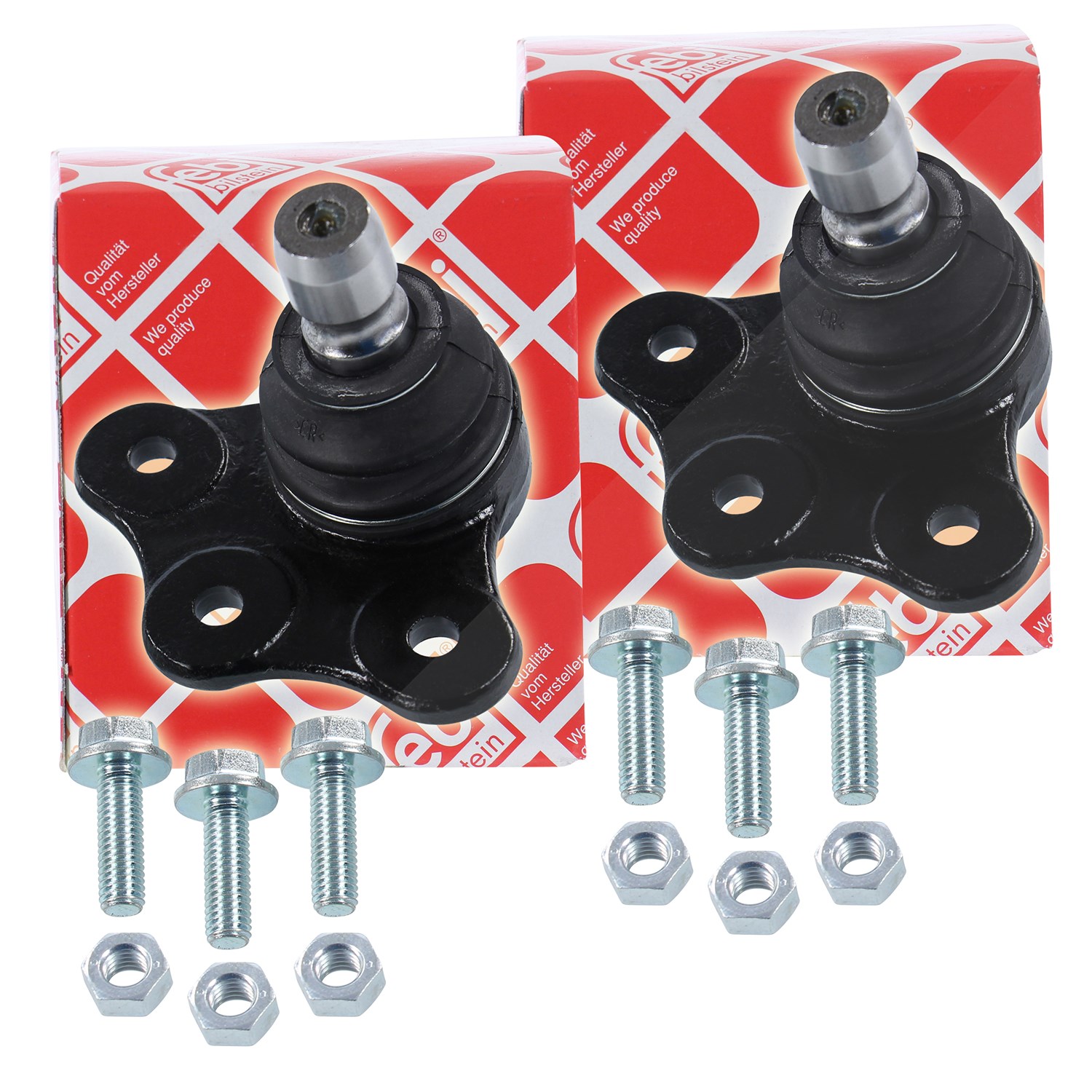 Febi Bilstein 2x Reparatursatz,Trag-/Führungsgelenk [Hersteller-Nr. 02271] für Opel