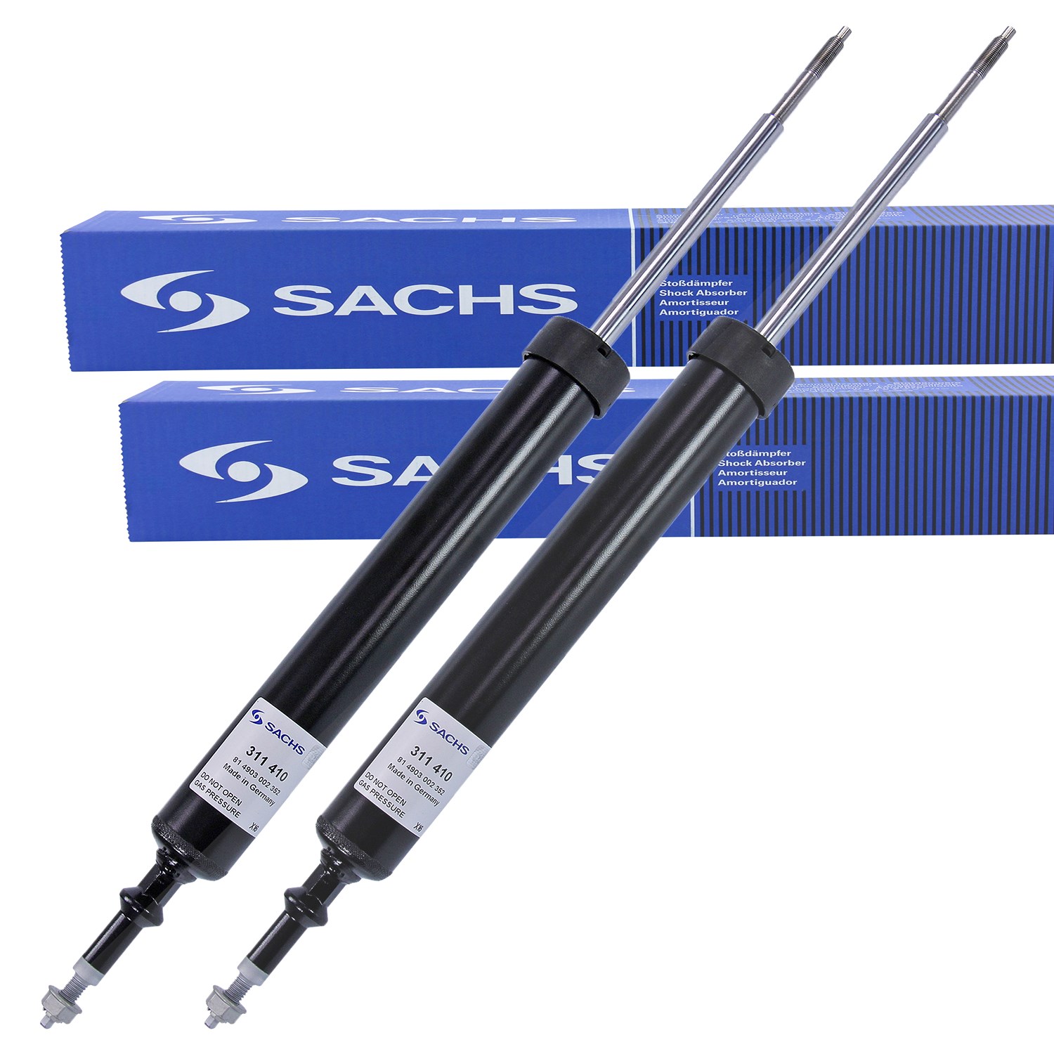 Sachs 2x Stoßdämpfer Hinterachse [Hersteller-Nr. 311410] für BMW
