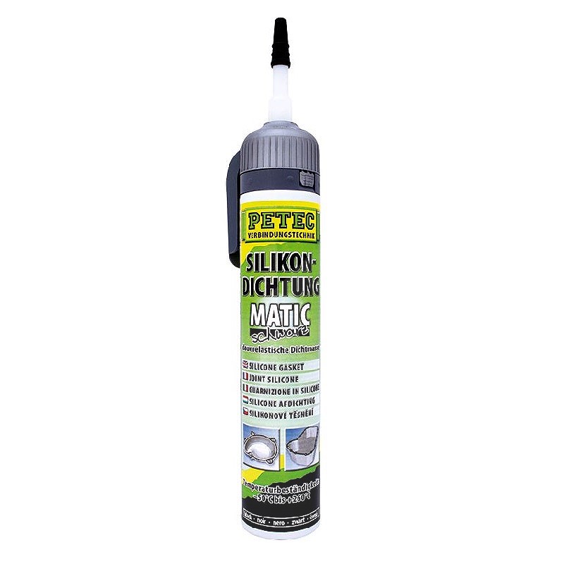 Petec 1x 200ml Silikondichtung MATIC schwarz [Hersteller-Nr. 97720] für Gmc, Buick, Proton, Spyker, Dacia, Artega, Seat, Baic, Jeep, Alfa Romeo, Mahin