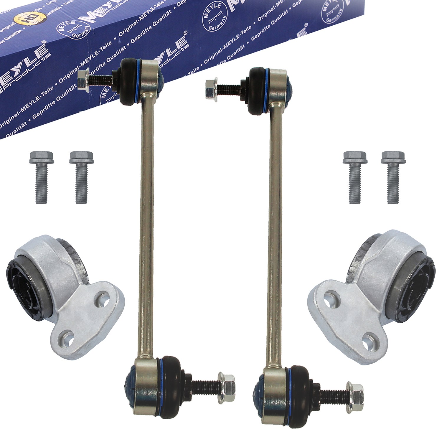 Meyle 2x Querlenkerlager + 2x Koppelstange [Hersteller-Nr. 31276773] für BMW