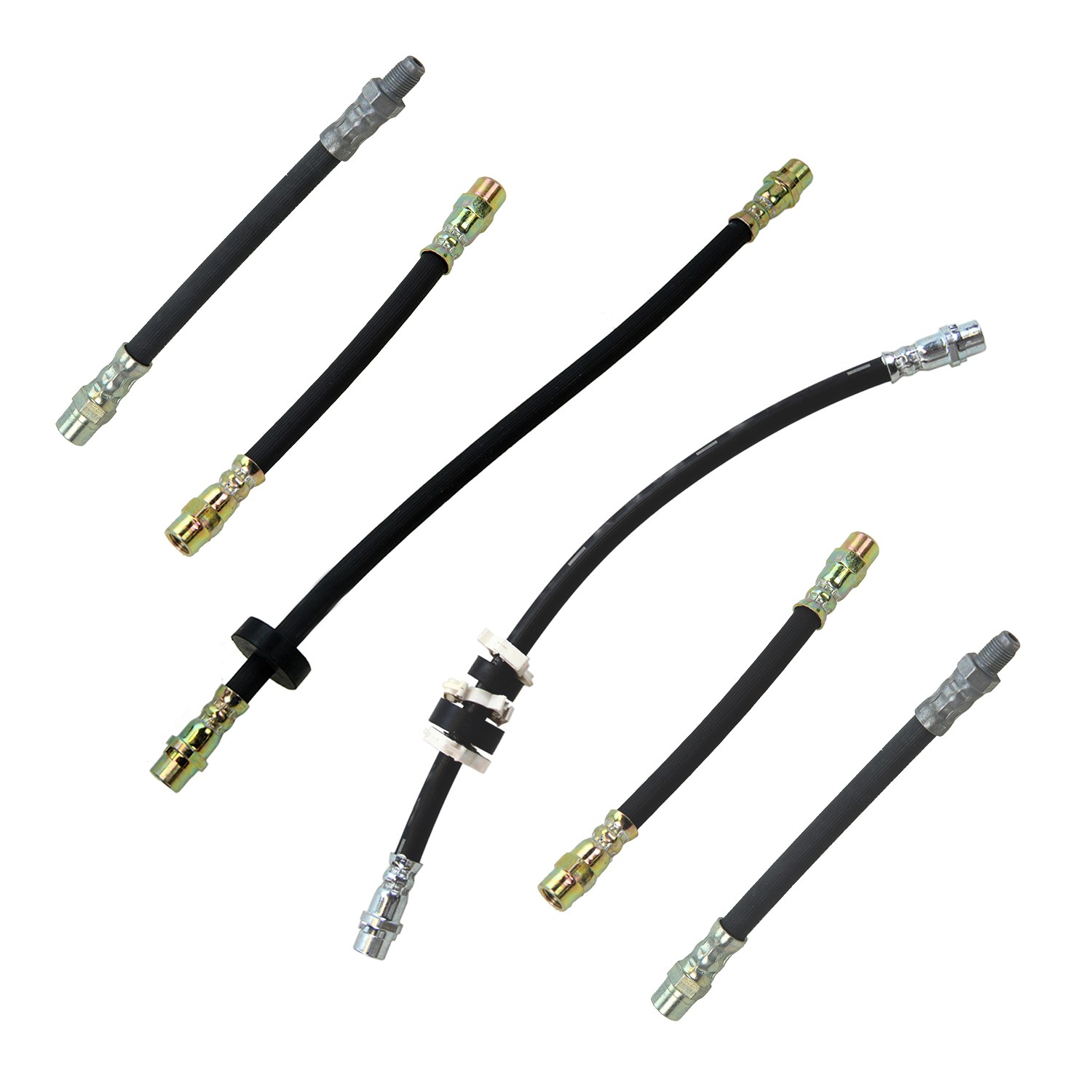 Bestprice 6x Bremsschlauch Vorderachse+Hinterachse [Hersteller-Nr. 34002195] für VW