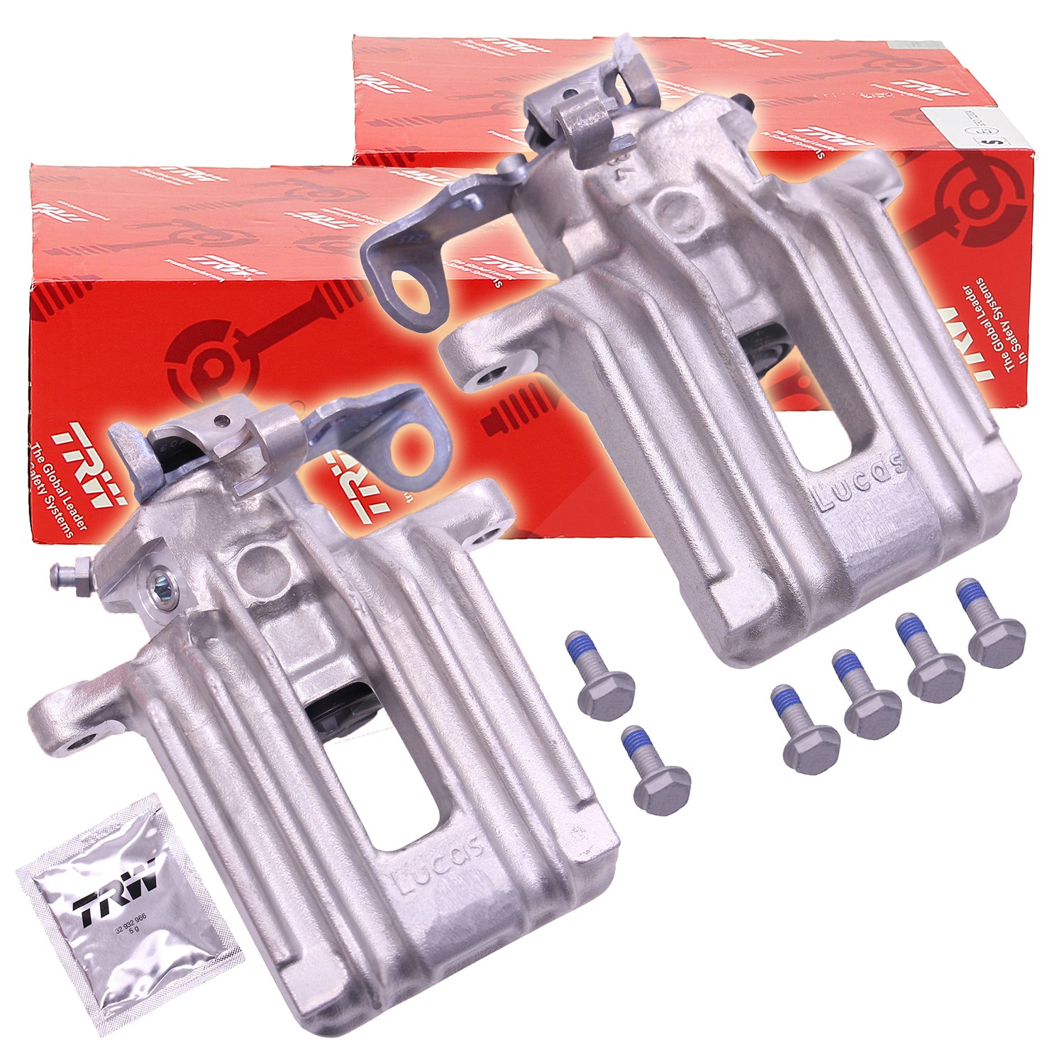 Trw Satz Bremssattel Hinterachse [Hersteller-Nr. 34002281] für Seat, VW, Audi