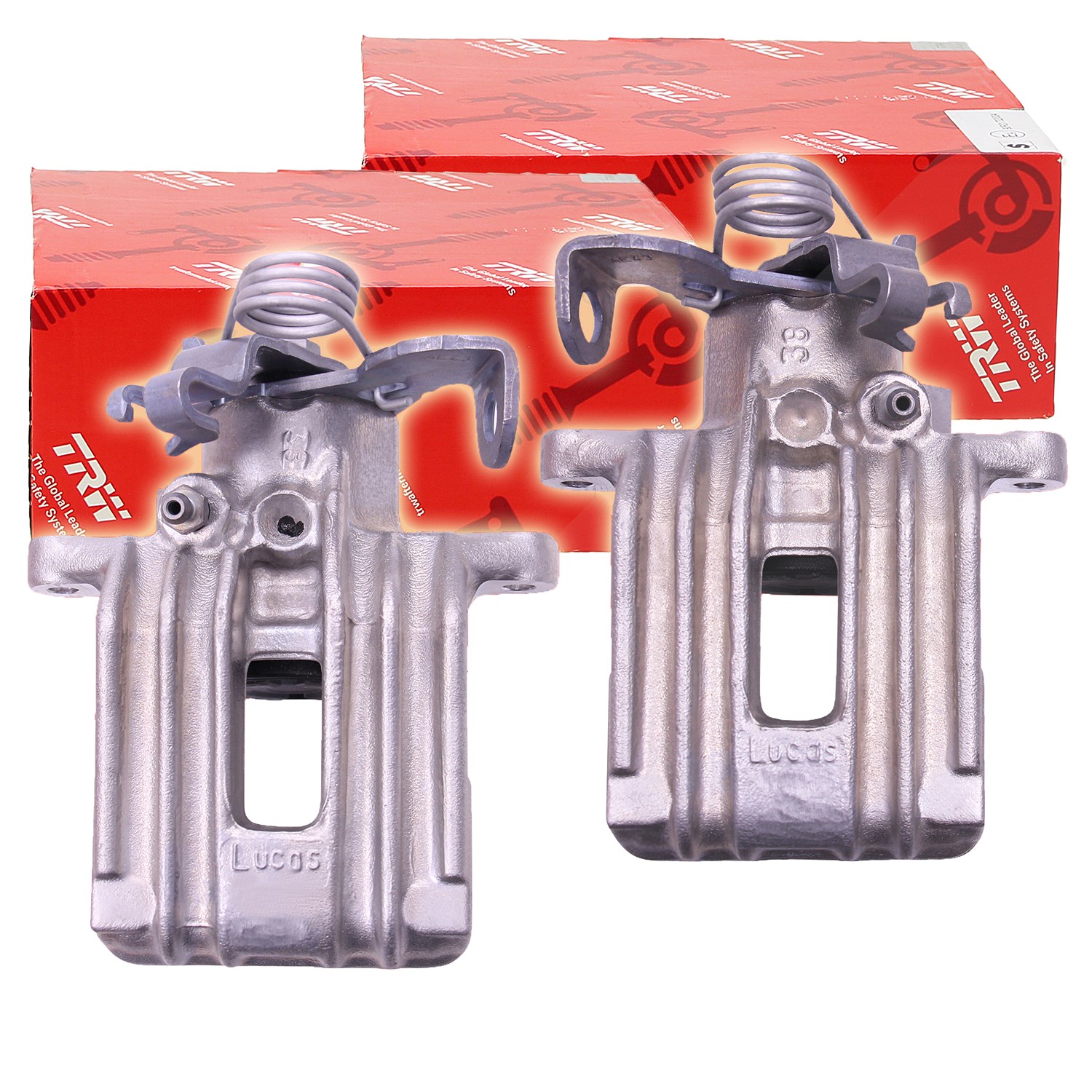 Trw Satz Bremssattel Hinterachse [Hersteller-Nr. 34002283] für Audi, Seat