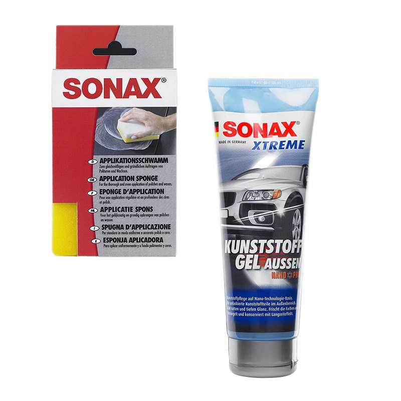 Sonax 1x 250ml XTREME KunststoffGel NanoPro + Schwamm [Hersteller-Nr. 10820100]