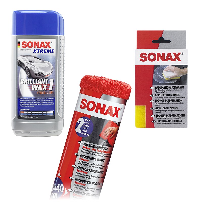 Sonax 1x 500ml XTREME Brilliant Wax 1 +Schwamm+2x Tücher [Hersteller-Nr. 10820117]
