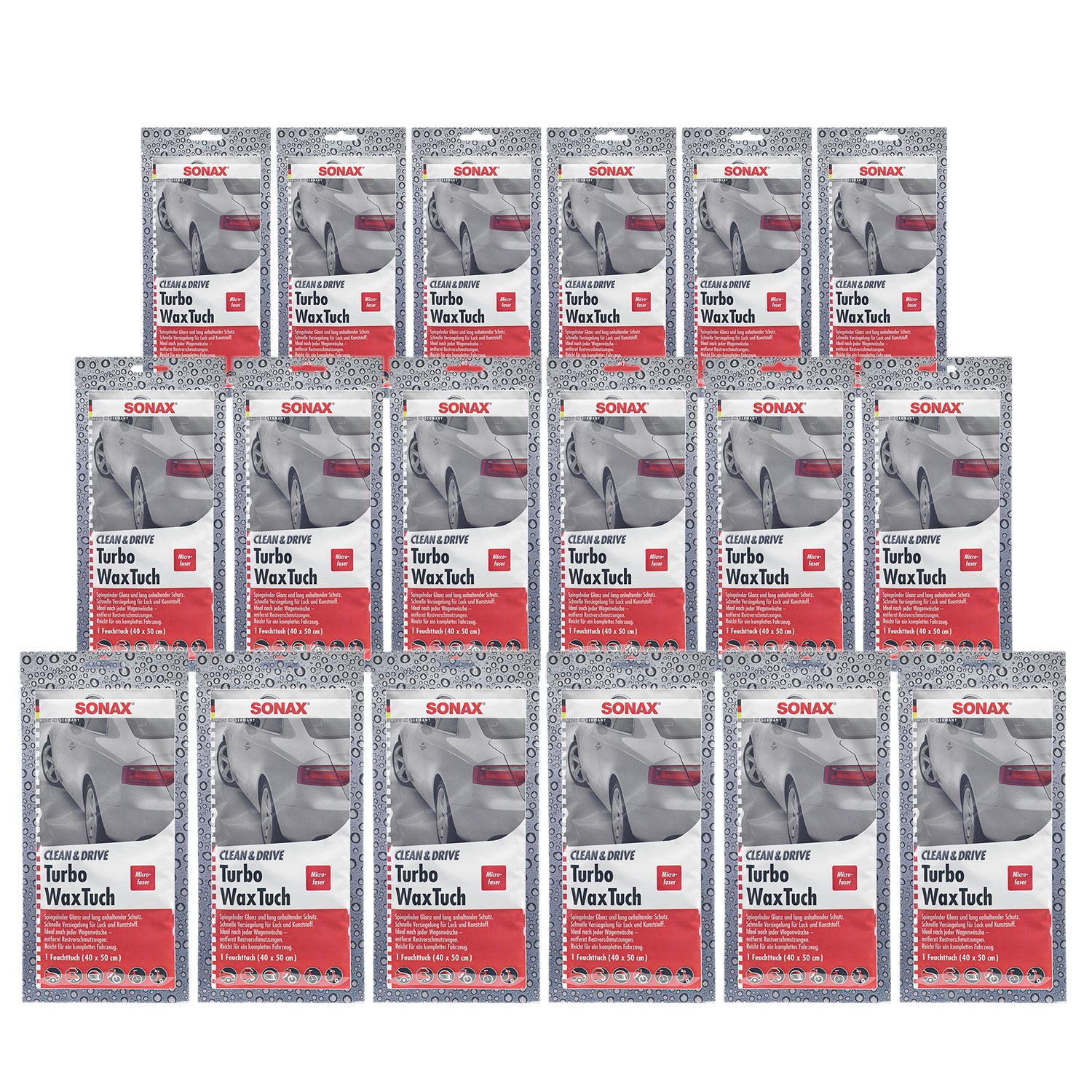 Sonax 24x Clean&Drive TurboWaxTuch [Hersteller-Nr. 04140000]