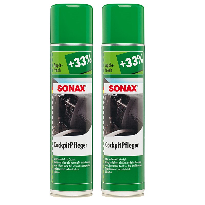 Sonax 2x 400ml CockpitPfleger Apple-fresh [Hersteller-Nr. 03443000]