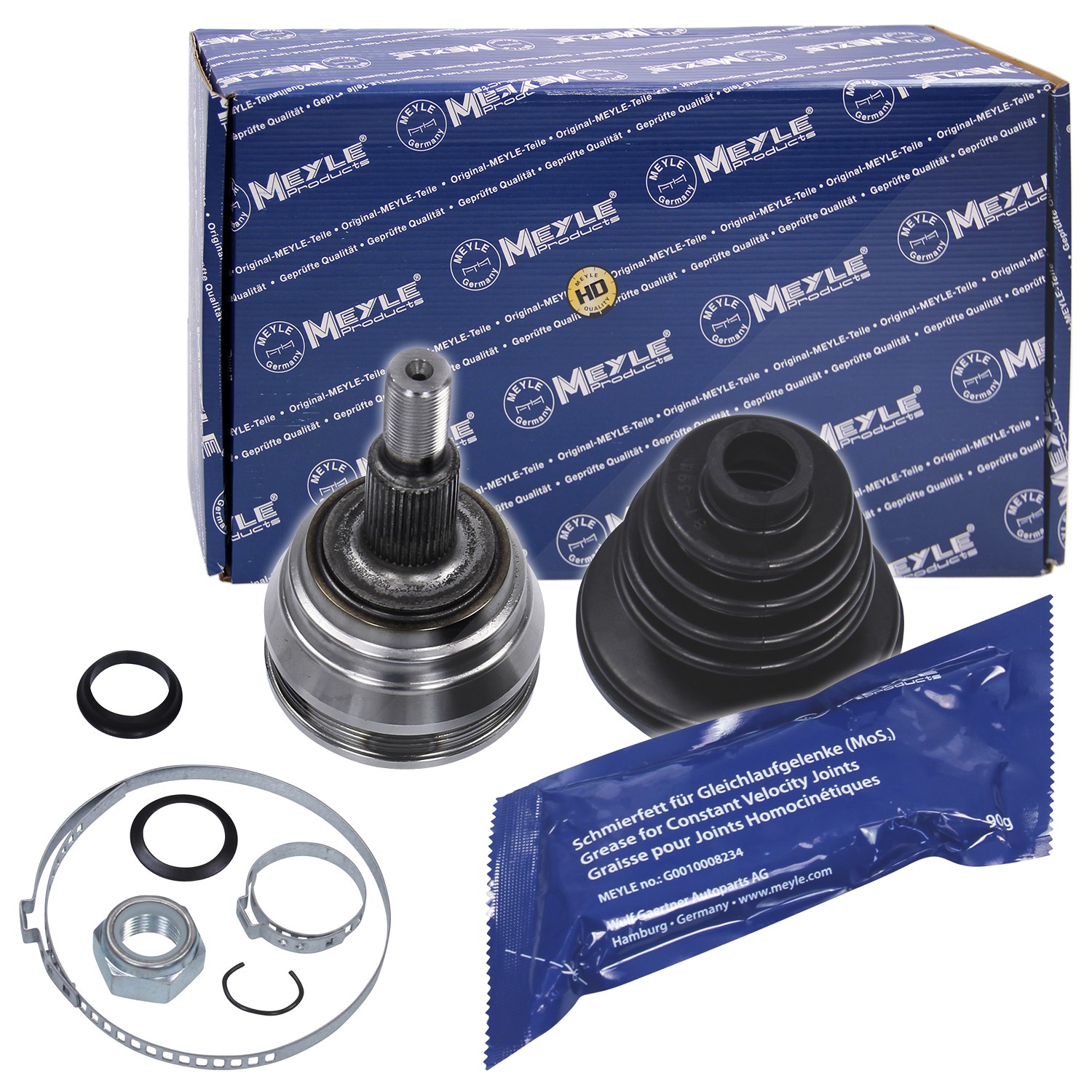 Meyle 1x Gelenksatz, Antriebswelle [Hersteller-Nr. 1004980061] für VW, Audi, Skoda, Seat