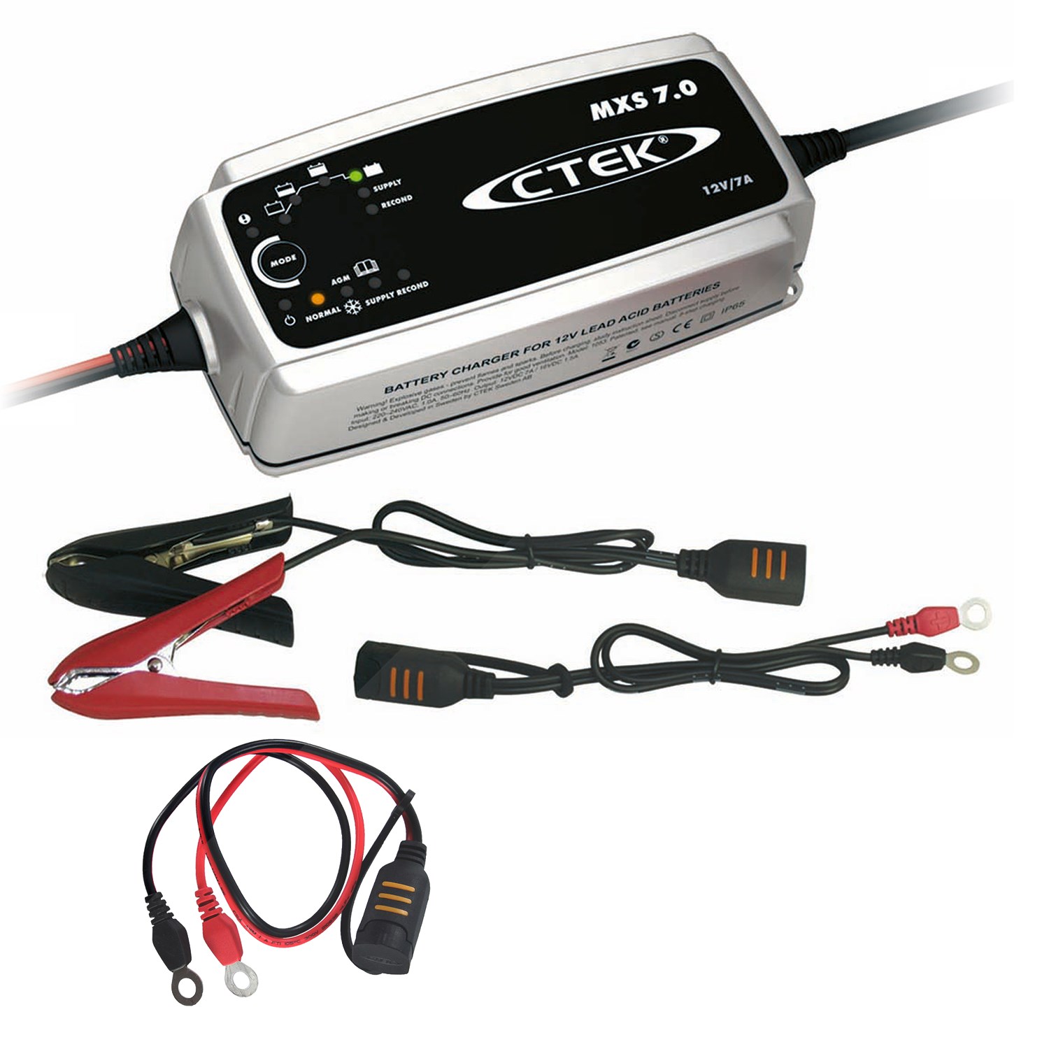 Ctek Batterieladegerät MXS 7.0 + Schnellkontakt M8 [Hersteller-Nr. 10850330]