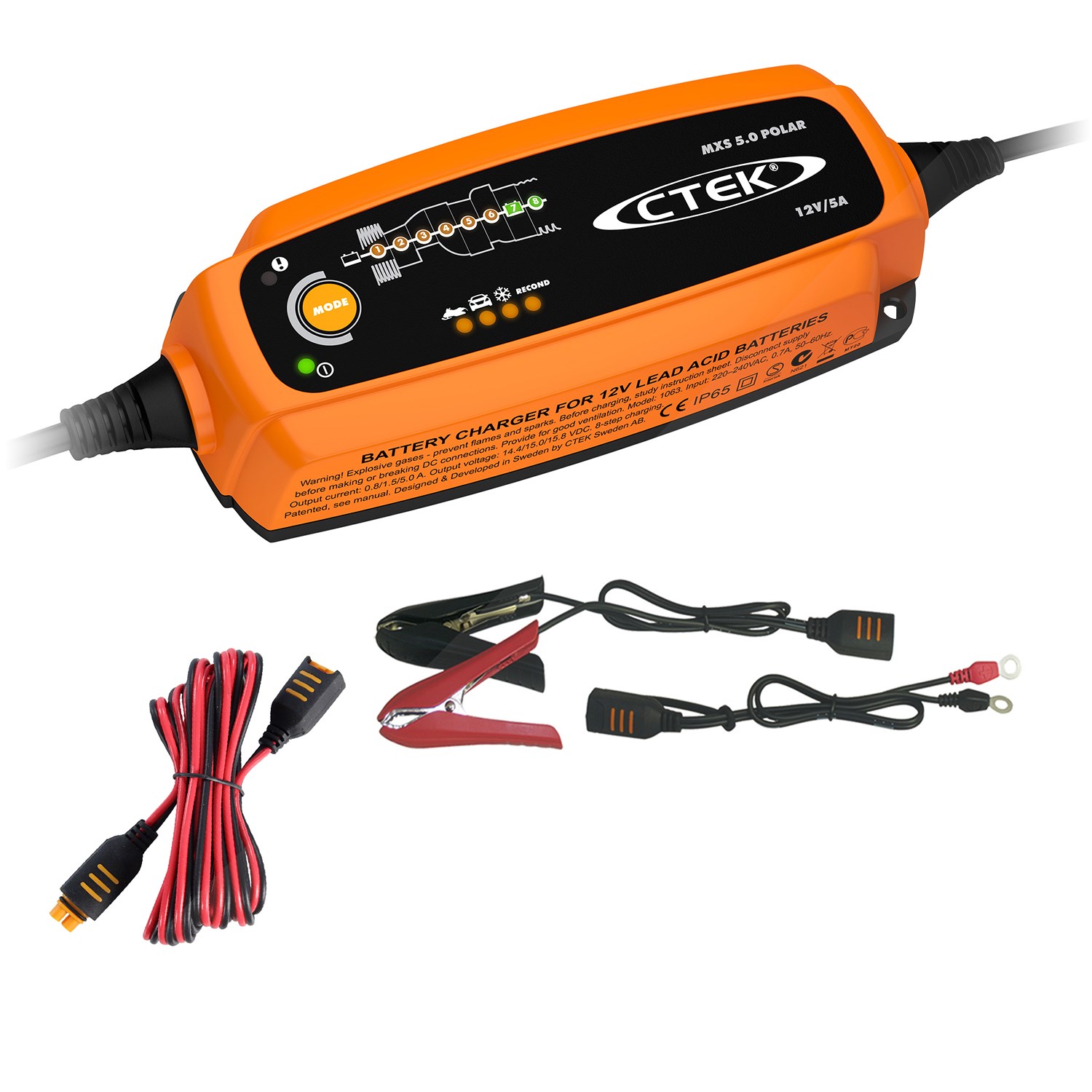 Ctek MXS 5.0 Polar + Verlängerung 2,5 [Hersteller-Nr. 10850346]