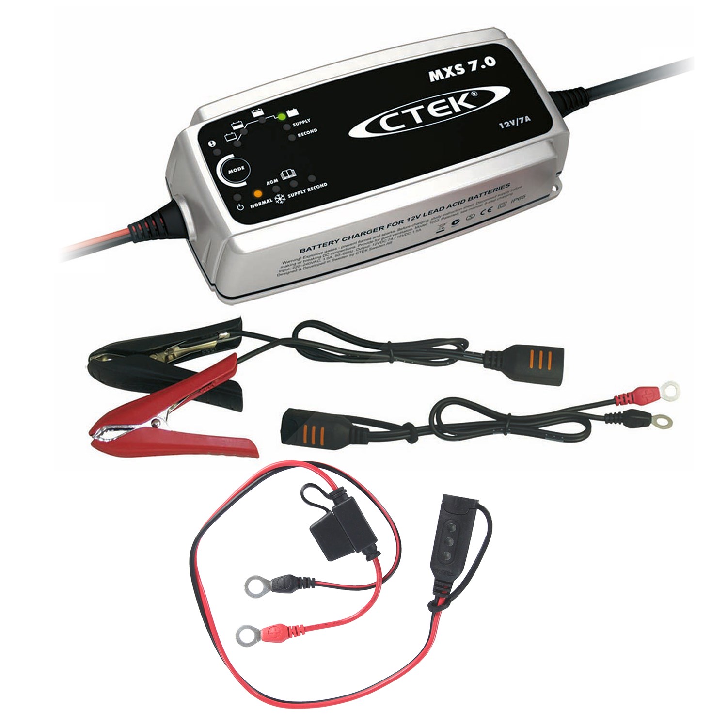 Ctek Batterieladegerät MXS 7.0 + Comfort Indicator 0,55m [Hersteller-Nr. 10850359]