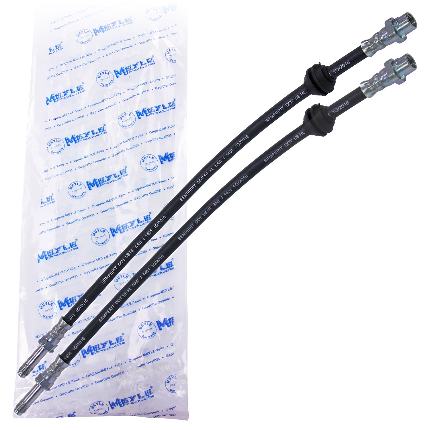 Meyle 2x Bremsschlauch Vorderachse [Hersteller-Nr. 31185807] für BMW