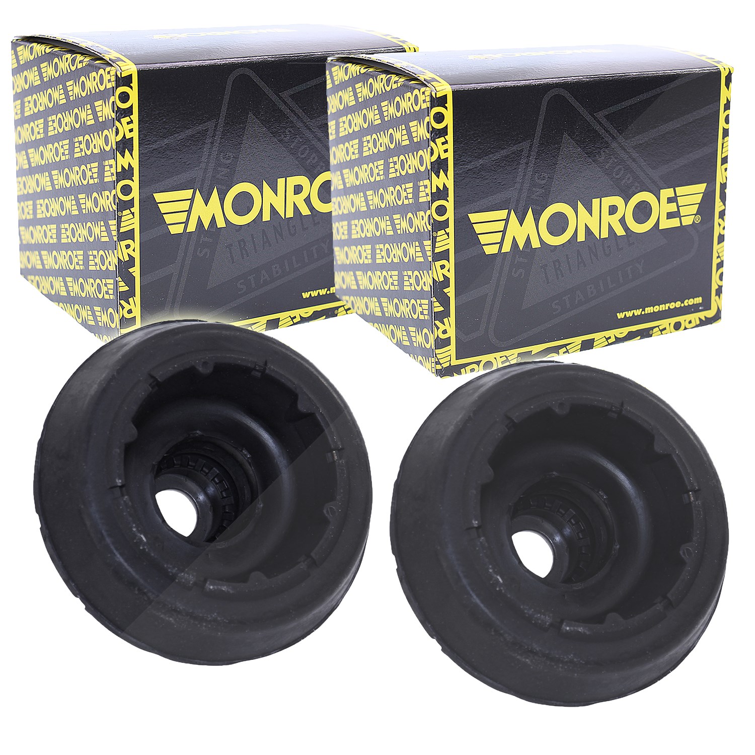 Monroe 2x Federbeinstützlager Vorderachse [Hersteller-Nr. MK067] für VW, Ford, Seat