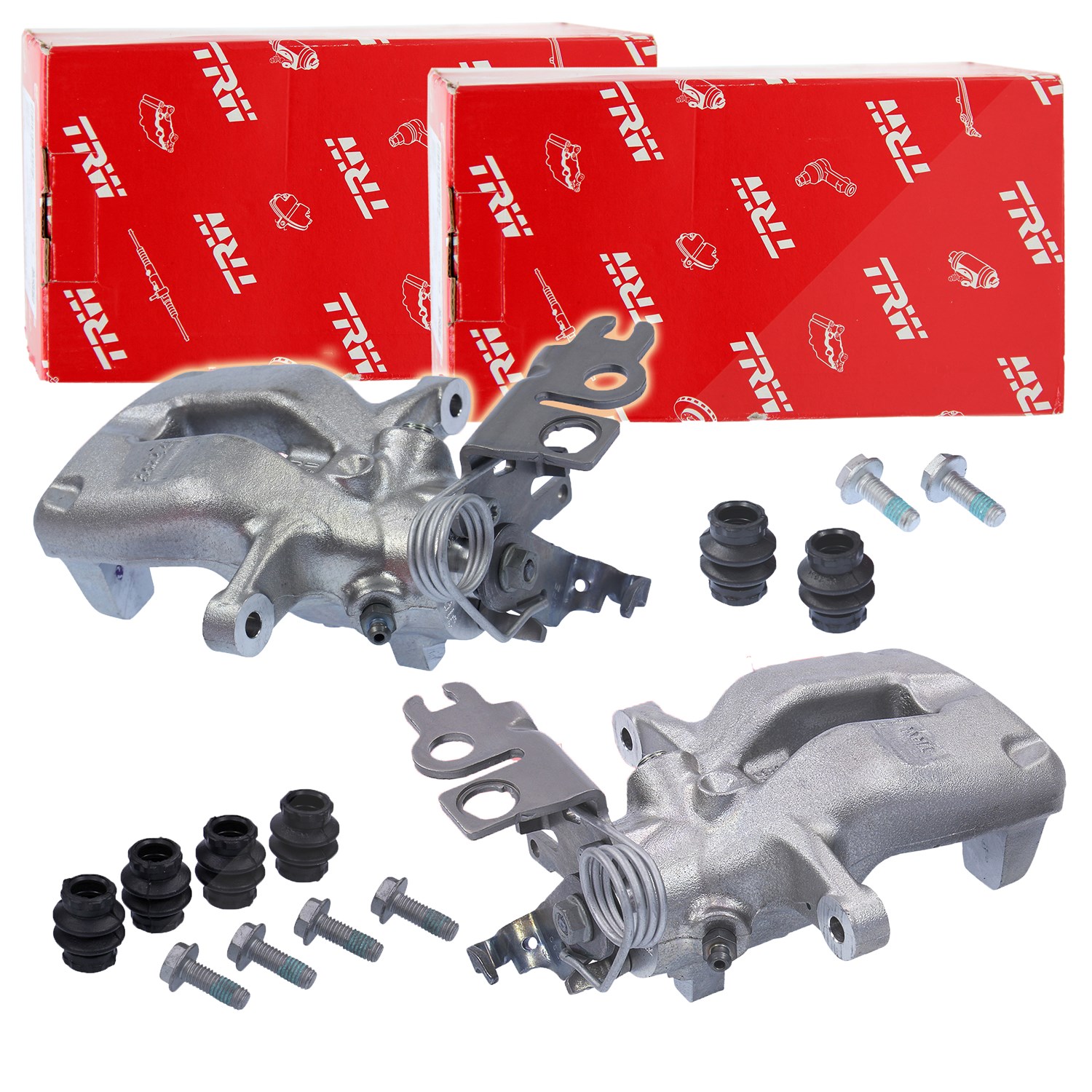 Trw Satz Bremssattel Hinterachse [Hersteller-Nr. 34002292] für VW