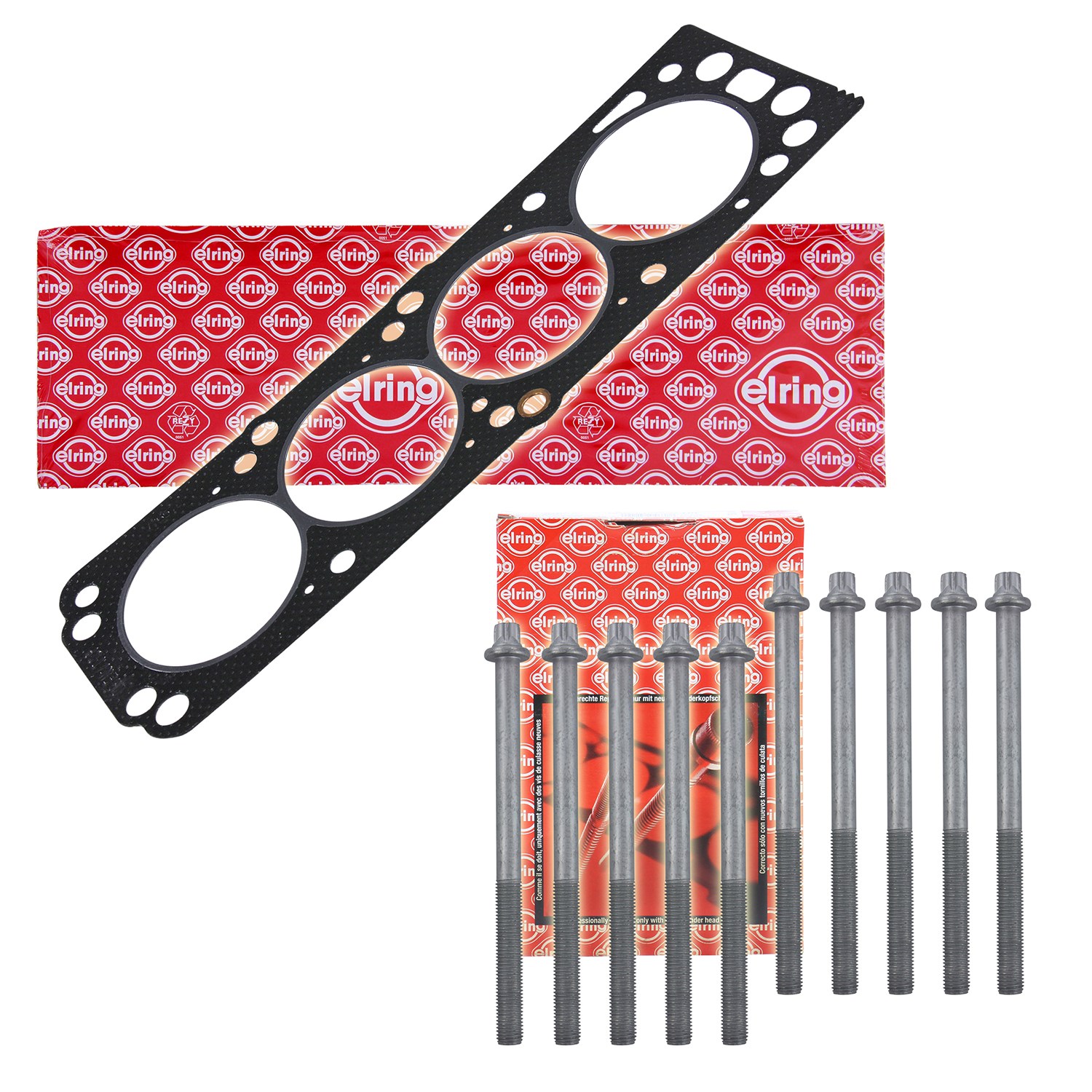 Elring Dichtungssatz, Zylinderkopf + Schraubensatz [Hersteller-Nr. 34002303] für Chevrolet, Daewoo, Vauxhall, Opel