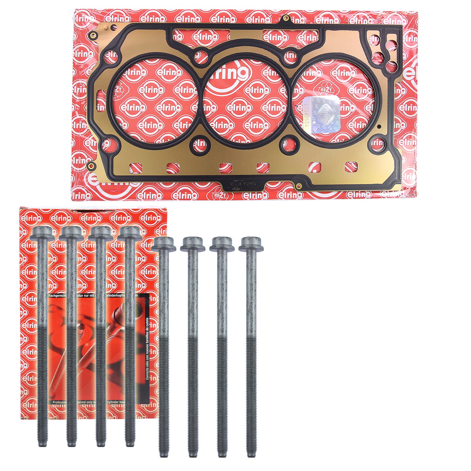 Elring Dichtungssatz, Zylinderkopf + Schraubensatz [Hersteller-Nr. 34002324] für VW, Skoda, Seat