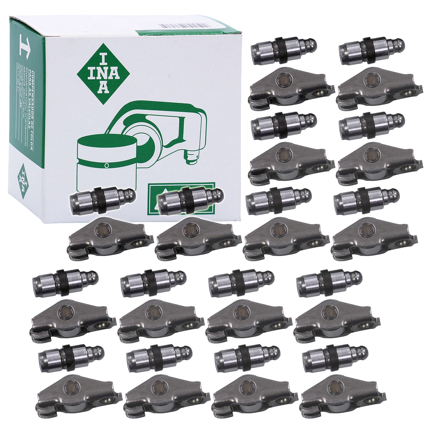 Schaeffler Ina Schlepphebel +Ventilstössel (16 Stk.) [Hersteller-Nr. 423000610] für Suzuki, Chevrolet, Opel