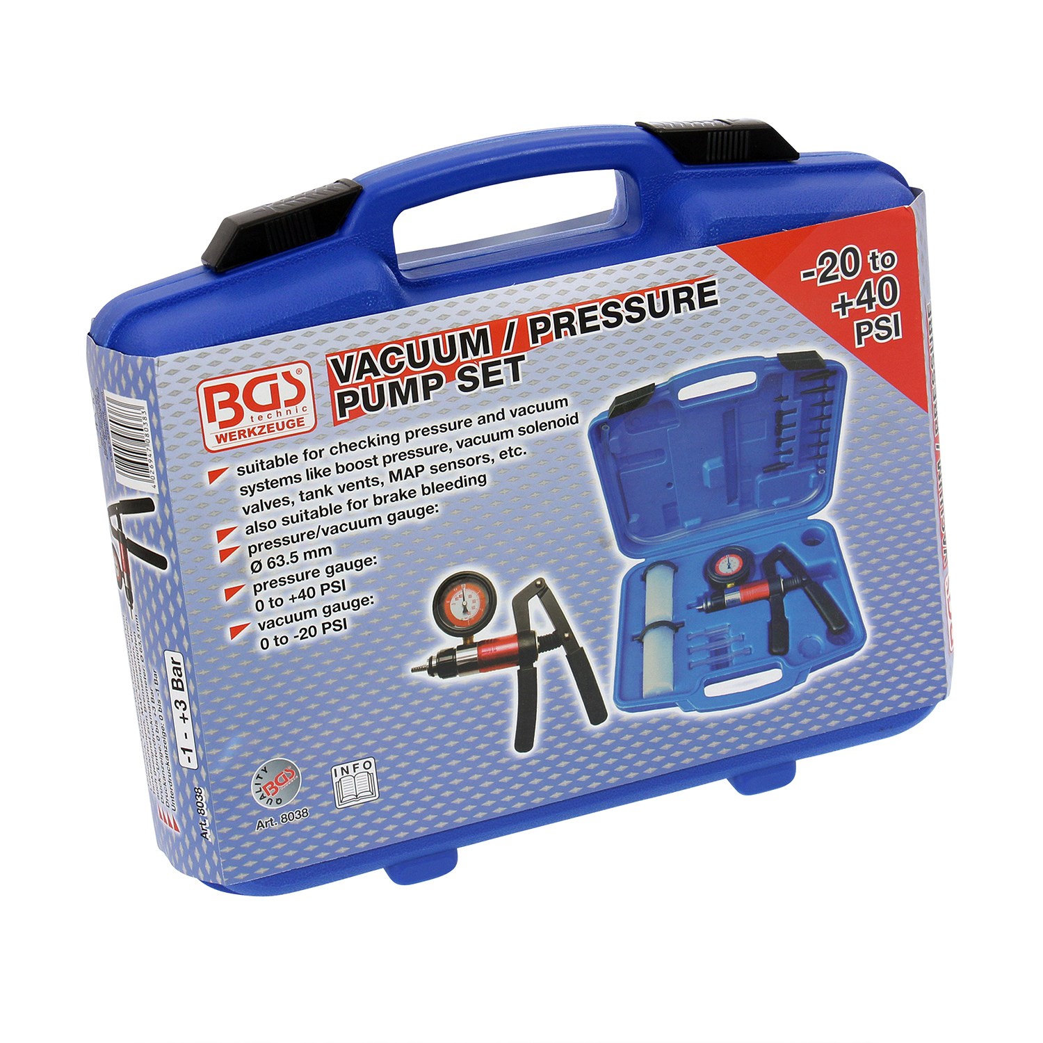 Bgs Vakuum-/ Druckpumpen-Set [Hersteller-Nr. 8038]
