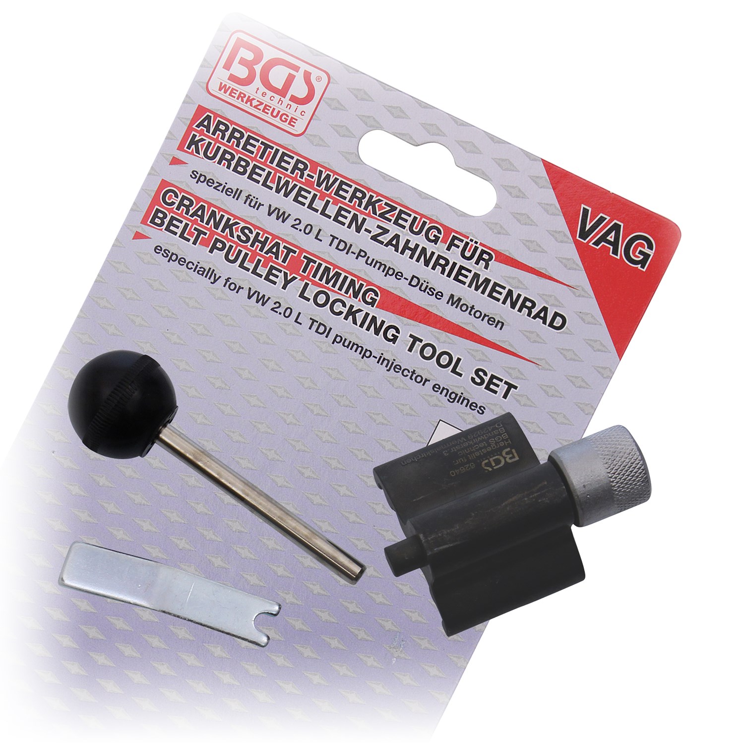 Bgs Arretier-Werkzeug-Zahnriemenrad, 3 tlg. [Hersteller-Nr. 62640] für Seat, Skoda, Audi
