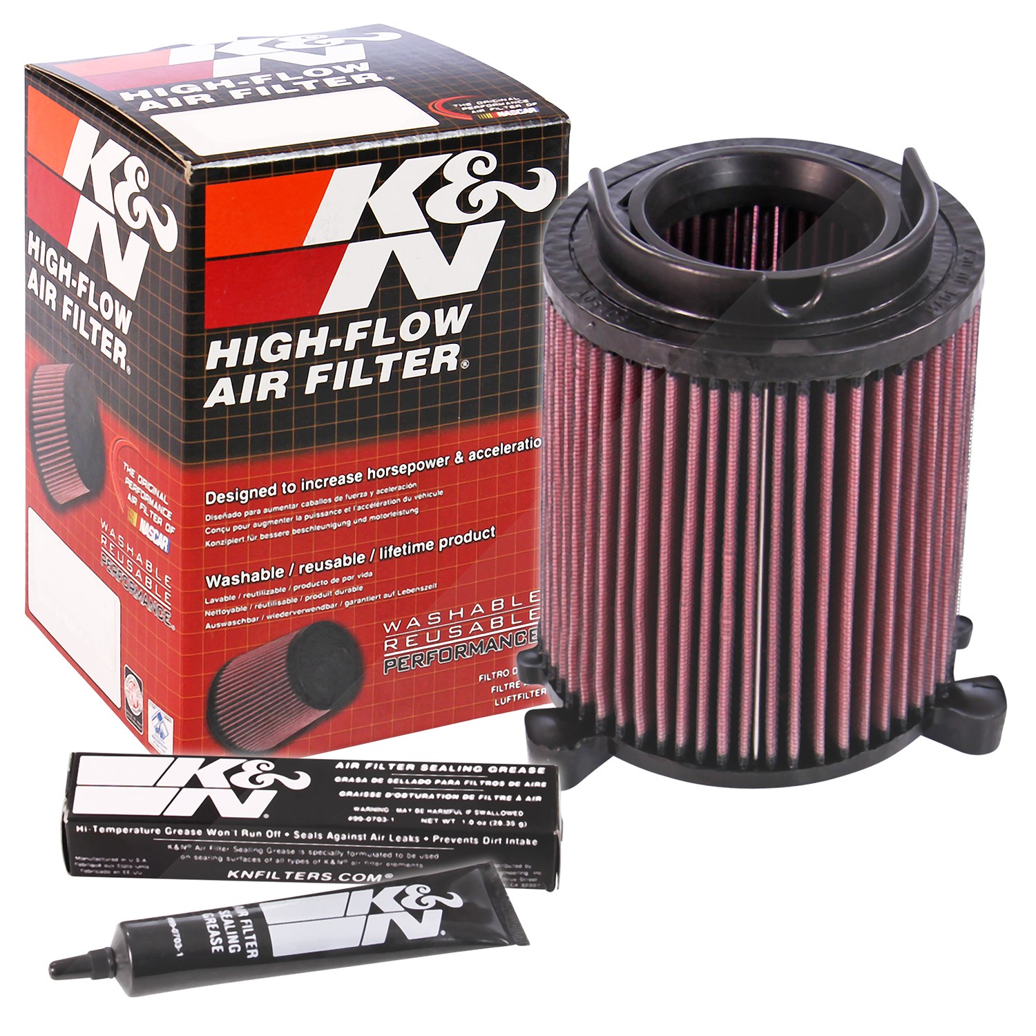 K&n Filters Sportluftfilter [Hersteller-Nr. E-2014] für Audi, VW, Skoda, Seat